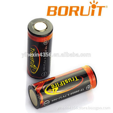 lithium/li-ion battery 26650 5000mAh 3.7V rechargeable battery High Drain battery